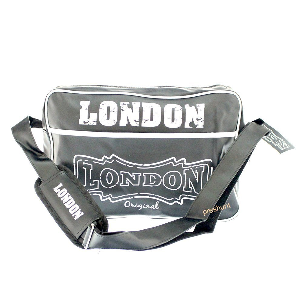 London Messenger Bag - Matt Black - hanrattycraftsgifts.co.uk
