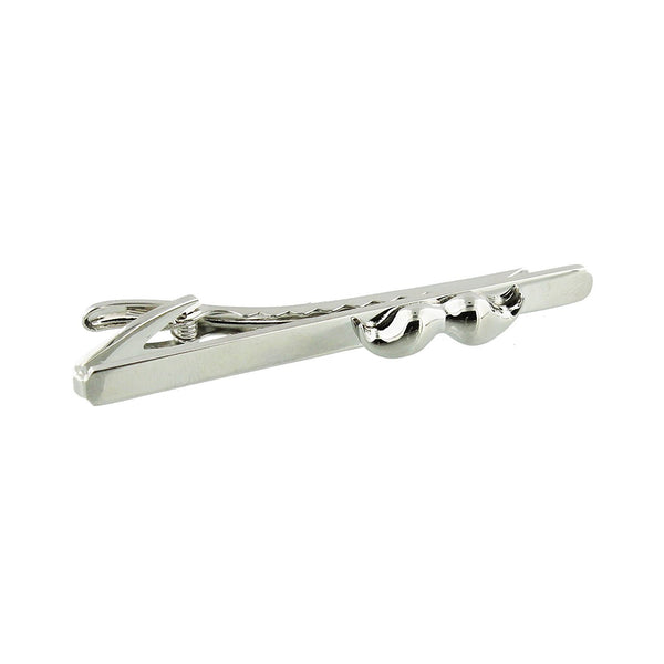 Moustache Collection 7cm Tie Pin - Silver - hanrattycraftsgifts.co.uk