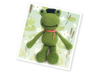 The Crafty Kit Co. Crochet Kit-Frankie Frog - hanrattycraftsgifts.co.uk