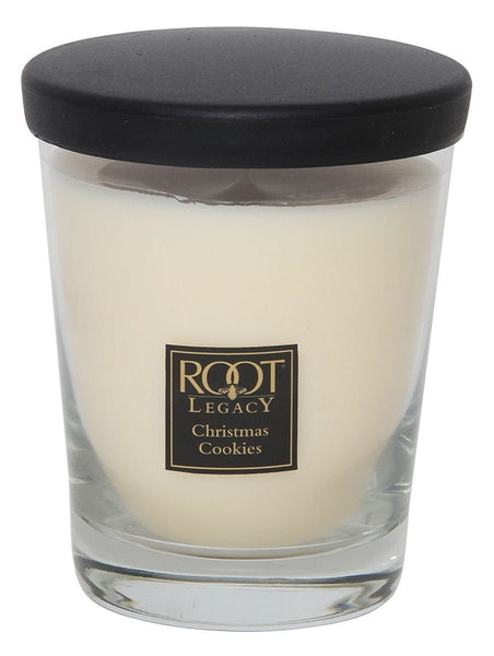 Root Candles large Veriglass Holiday Christmas Cookie Candle, Wax, White - hanrattycraftsgifts.co.uk