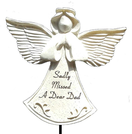 Dad Guardian Angel Stick Graveside Ornament - hanrattycraftsgifts.co.uk