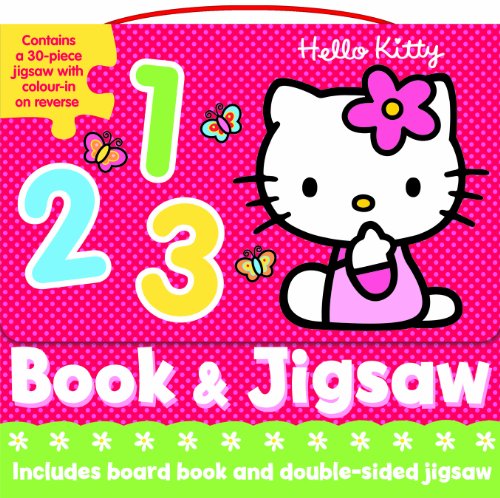 Hello Kitty Book and Jigsaw: 123 (Book & Floor Jigsaw Puzzle) - hanrattycraftsgifts.co.uk