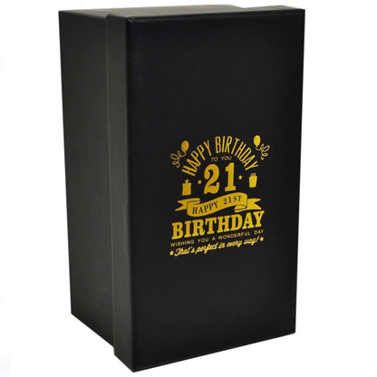 Signography 21st Birthday Pint Glass (G32321) - hanrattycraftsgifts.co.uk