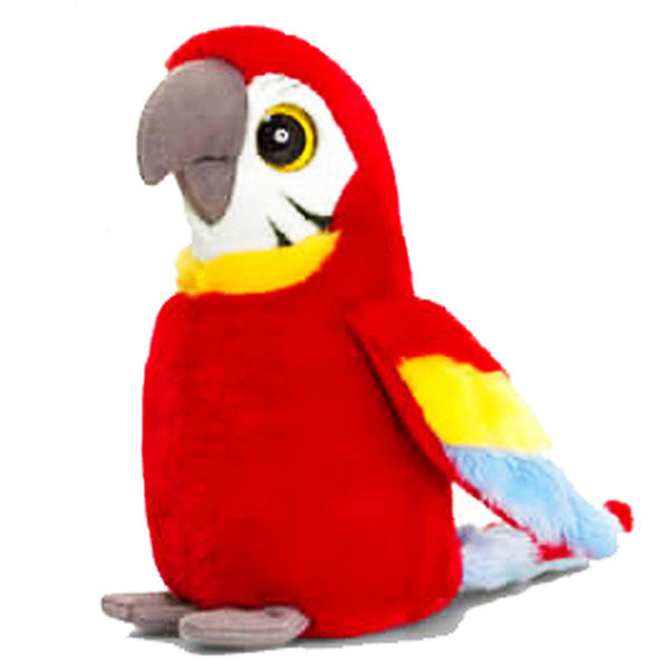 Keel Toys Sparkle Eye Parrot Toy - hanrattycraftsgifts.co.uk