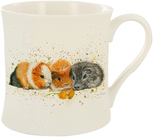 Bree Merryn Fine China Crackle Mug with Guinea Pigs 8.5 x 8