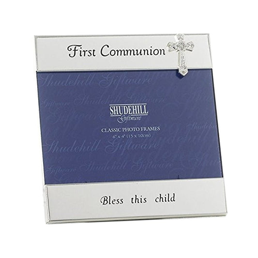 Silver Message Band Photo Frame 6x4 Communion - hanrattycraftsgifts.co.uk