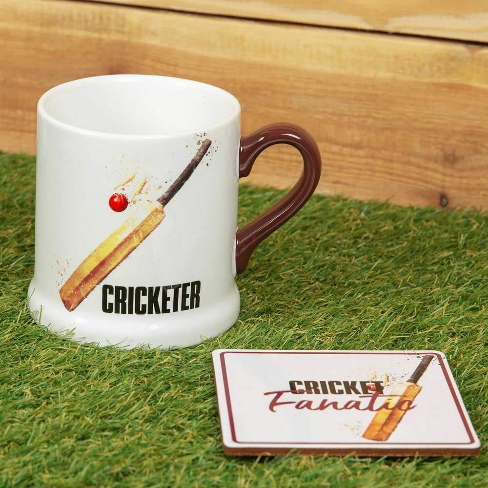 Armchair Supporters Society Mug & Coaster Gift Set - Cricket