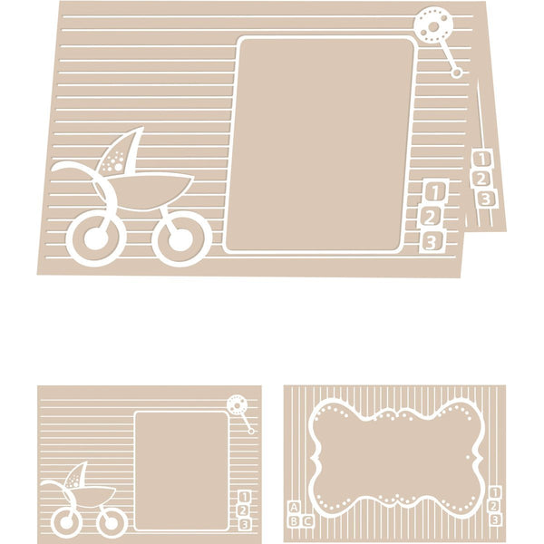 Craftwell USA Baby Blocks Embossing Folder, 8.27 by 11.69-Inch - hanrattycraftsgifts.co.uk