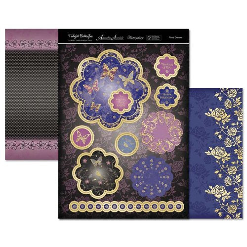 hunkydory twilight butterflies luxury topper set floral dreams - hanrattycraftsgifts.co.uk
