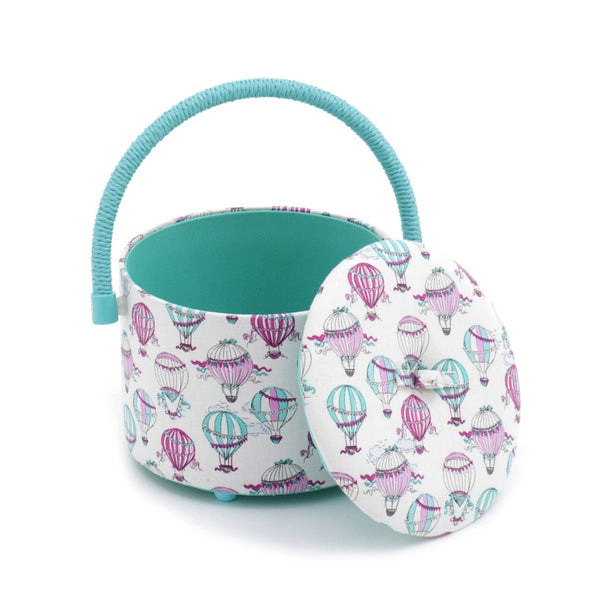 Hobby Gift 'C'est La Vie' Sewing Tub 18 x 18 x 12cm (d/w/h) - hanrattycraftsgifts.co.uk