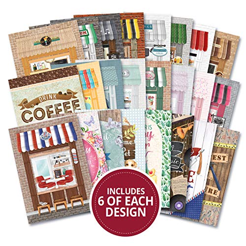 Hunkydory The Little Book Of A6 Paper Pad 144/Pkg-High Street, 24 Designs/6 Each - hanrattycraftsgifts.co.uk