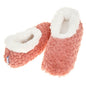 Ladies Super Soft Rose Textured Fur-Like Fabric Snoozies Slippers - hanrattycraftsgifts.co.uk