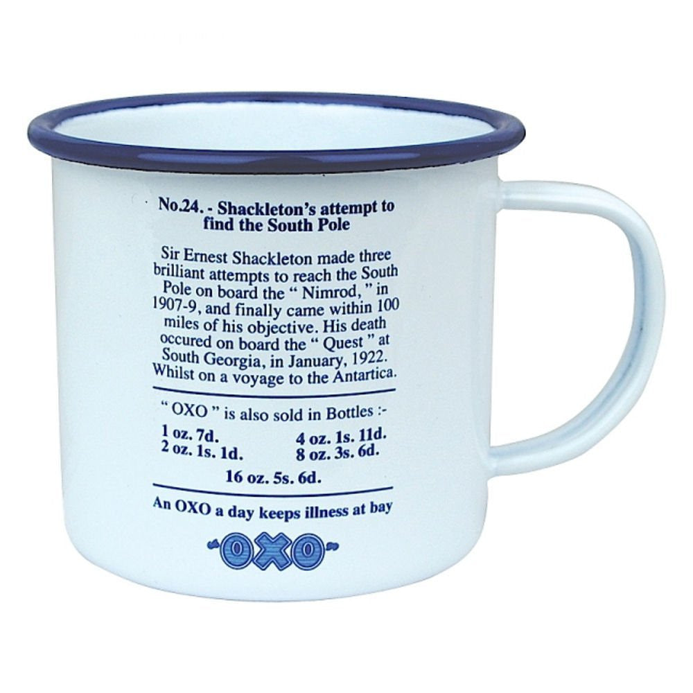 Feats of Endurance "OXO" Enamel Mug - hanrattycraftsgifts.co.uk