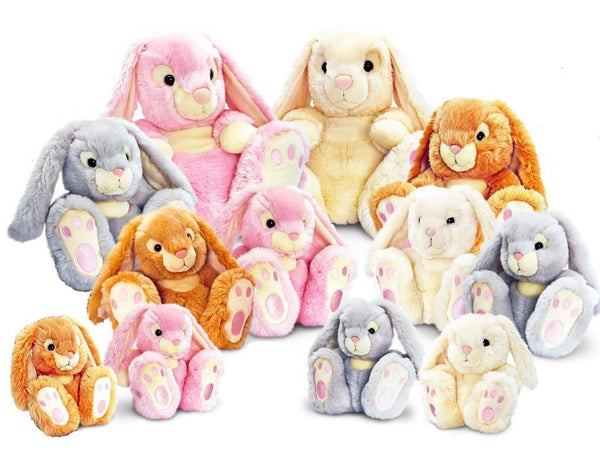 Cuddly Soft Keel Toys Patchfoot Bunny Rabbit in Honey 35cm - hanrattycraftsgifts.co.uk