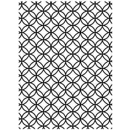 Darice 10.8 x 14.6 cm Circle interlock Embossing Template - hanrattycraftsgifts.co.uk
