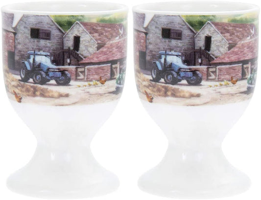 Farmyard Country Side Life Kitchen Breakfast Set of 2
