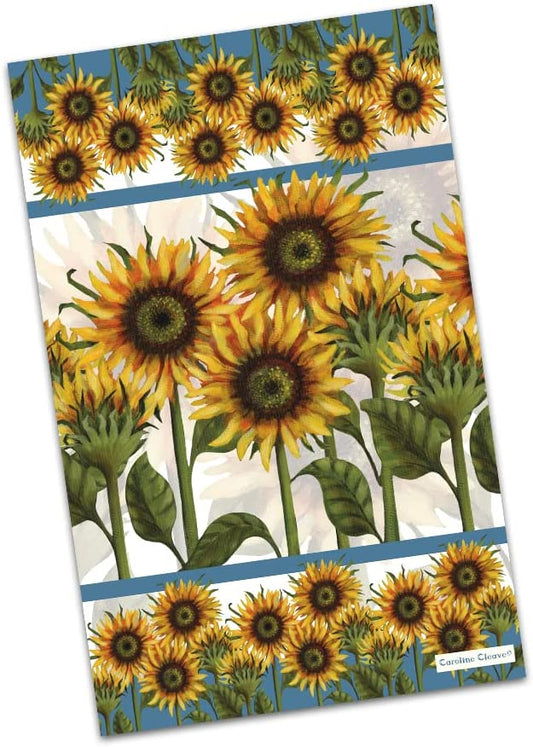 Caroline Cleave Cotton Tea Towel Printed in the UK