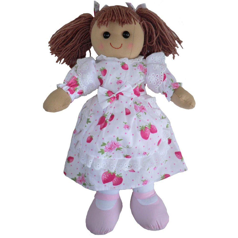 ragdoll 19cms with strawberry paterns - hanrattycraftsgifts.co.uk