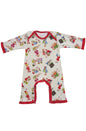 Powell Craft Girls at Play Baby Romper 100% Cotton Jumpsuit - hanrattycraftsgifts.co.uk