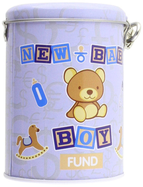Boxer Gifts New Baby Boy Fund Tin - hanrattycraftsgifts.co.uk