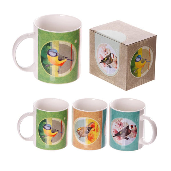 British Birds Bone China Mugs Set of 6 - hanrattycraftsgifts.co.uk
