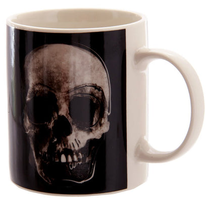 Black White Skull Printed Transfer Mug Gifts, and, Cards Teacher, School, Gifts Occasion, Gift, Idea - hanrattycraftsgifts.co.uk