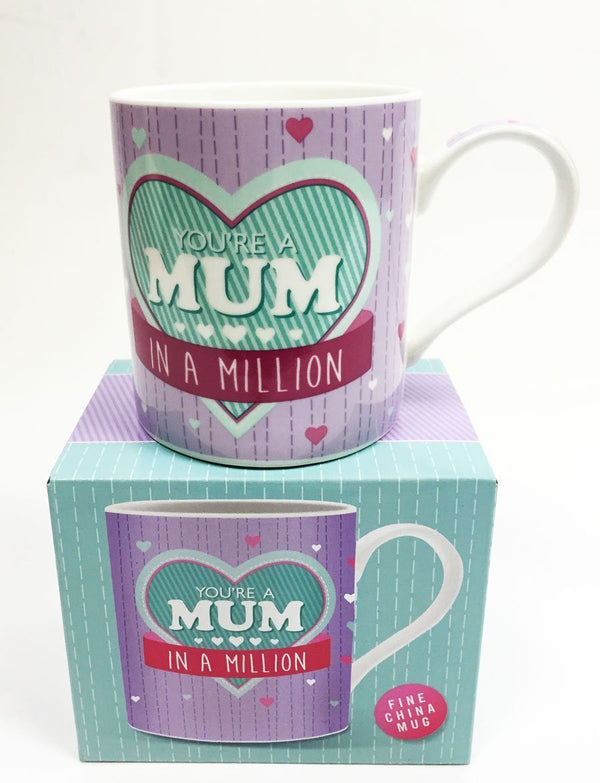 you re a mum in a million mug - hanrattycraftsgifts.co.uk