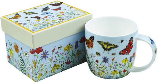 Butterflies Bone China Mug with Gift Box