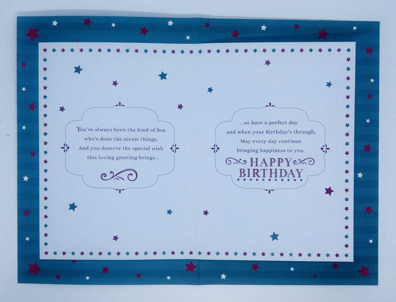 Special Son on Your Birthday Prestige Keepsake Boxed Cards - hanrattycraftsgifts.co.uk