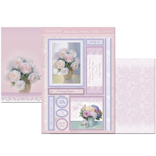 Hunkydory Frosted Florals Adorable Scorable Luxury Topper Set A4-Pretty Peonies by Hunkydory - hanrattycraftsgifts.co.uk