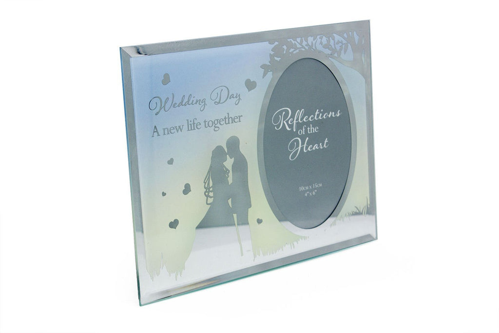 Wedding Day Sentiment - New life together photo frame gift FG516WD - hanrattycraftsgifts.co.uk