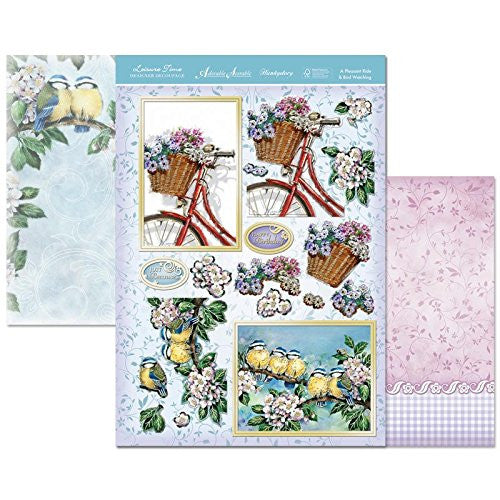 hunkydory adorable scorable sports & leisure time designer decoupage set a pleasant ride & bird watching - hanrattycraftsgifts.co.uk