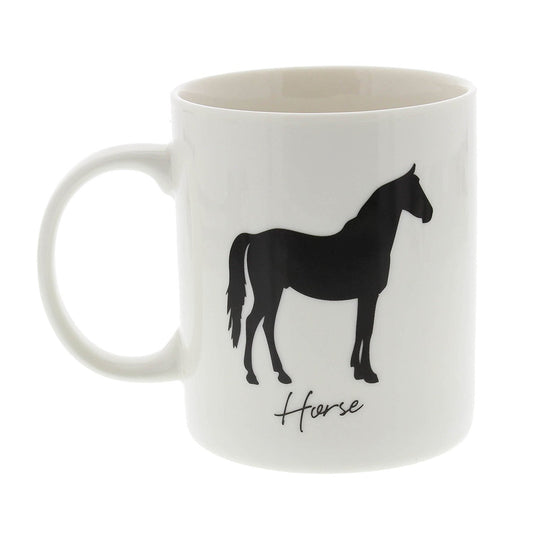 Best Of Breed Horse Silhouette Typography Style Mug - hanrattycraftsgifts.co.uk
