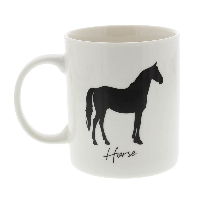 Best Of Breed Horse Silhouette Typography Style Mug - hanrattycraftsgifts.co.uk