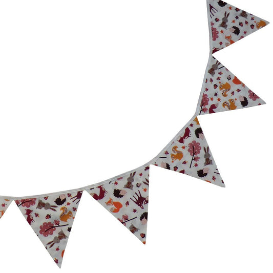 woodland creature bunting - hanrattycraftsgifts.co.uk