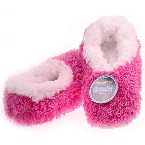 OMG! Snoozies Slippers, Cosy, Comfy, Sherpa Fleece ~ Small Ladies Size UK 3-4 - hanrattycraftsgifts.co.uk
