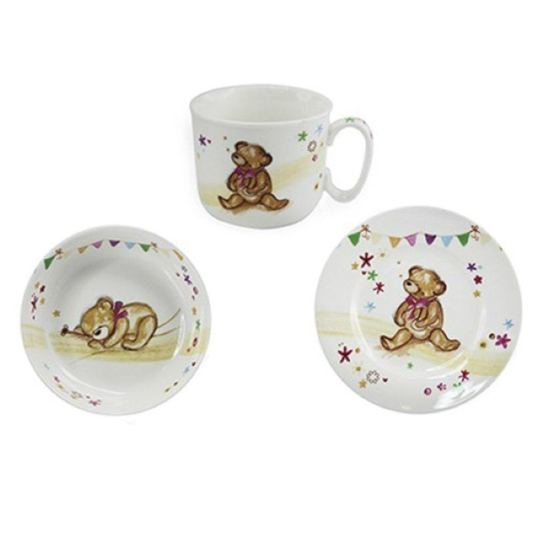 Lesser and Pavey - Little Treats Little Bear Hugs Collection Feeding Gift Set - hanrattycraftsgifts.co.uk