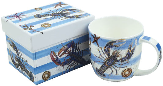 Lobster & Crab Bone China Mug with Gift Box