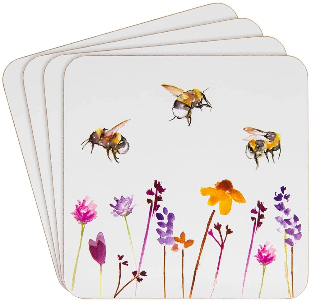 Busy Bees Design Set Of 4 Coasters By Lesser & Pavey