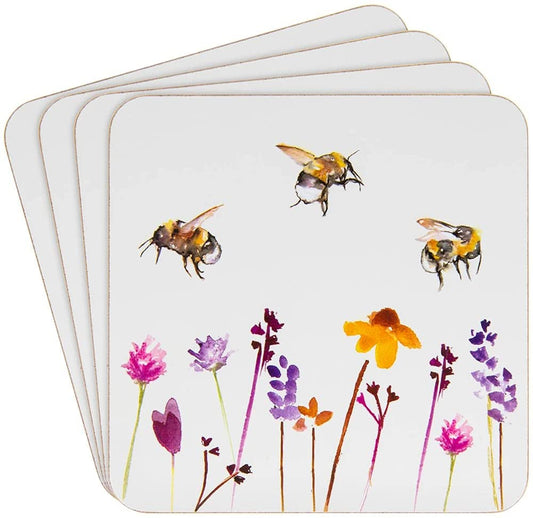 Busy Bees Design Set Of 4 Coasters By Lesser & Pavey
