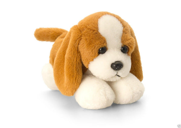 Keel Toys Laying Dogs - 15cm Laying Down Dog - BEAGLE - hanrattycraftsgifts.co.uk