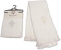 Christen Shawl White Cross 120 x 120 cm Ribbon Baby Shower Gift
