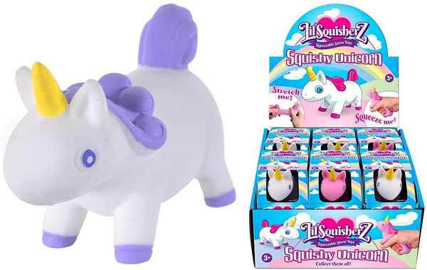 KandyToys Squishy Unicorn Stress Toy - (4 Designs, 1 Design Sent at Random)