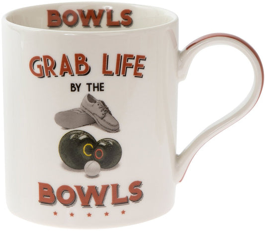 Boxed Grab Life by The Bowls Fine China Mug 10x9x13cm - hanrattycraftsgifts.co.uk