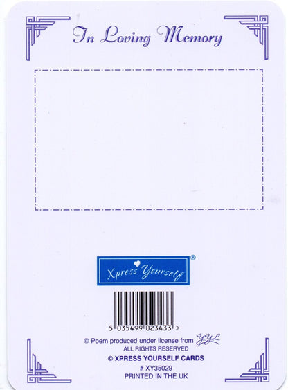 In Loving Memory - Of A Dearly Loved Pet - Grave/Graveside Memorial Card - hanrattycraftsgifts.co.uk