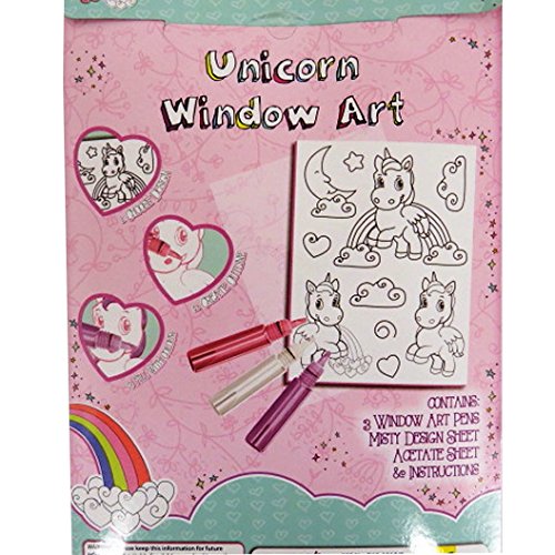 Magical Misty Unicorn - Window Art Pack - hanrattycraftsgifts.co.uk