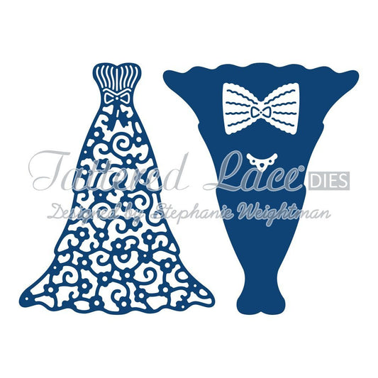 Tattered Lace Bella's Ballgown D708 Stephanie Weightman - hanrattycraftsgifts.co.uk