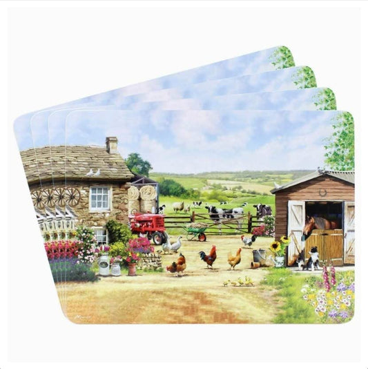 The Leonardo Collection  Macneil Farmhouse Table Place Mats (Set of 4), Boxed