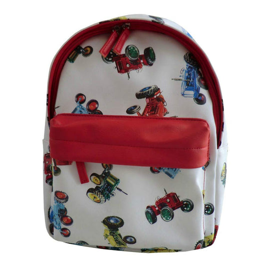 Powell Craft Boys Tractor Backpack.red - hanrattycraftsgifts.co.uk