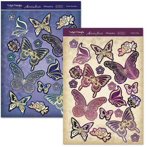 hunkydory twilight butterflies fancy foiled butterflies - hanrattycraftsgifts.co.uk